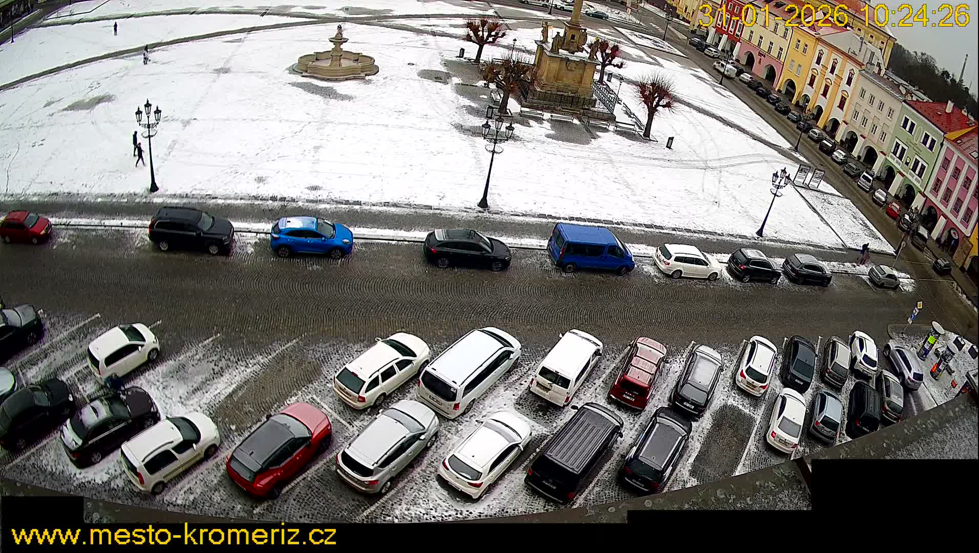 Kroměříž , (Velké náměstí ) Great Square North View Live Cam - Kromeriz, Zlin, Czechia