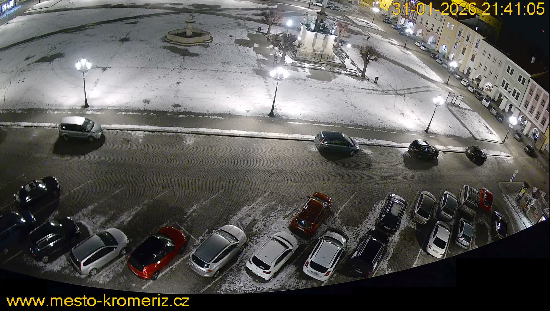 Kroměříž , (Velké náměstí ) Great Square North View Live Cam - Kromeriz, Zlin, Czechia