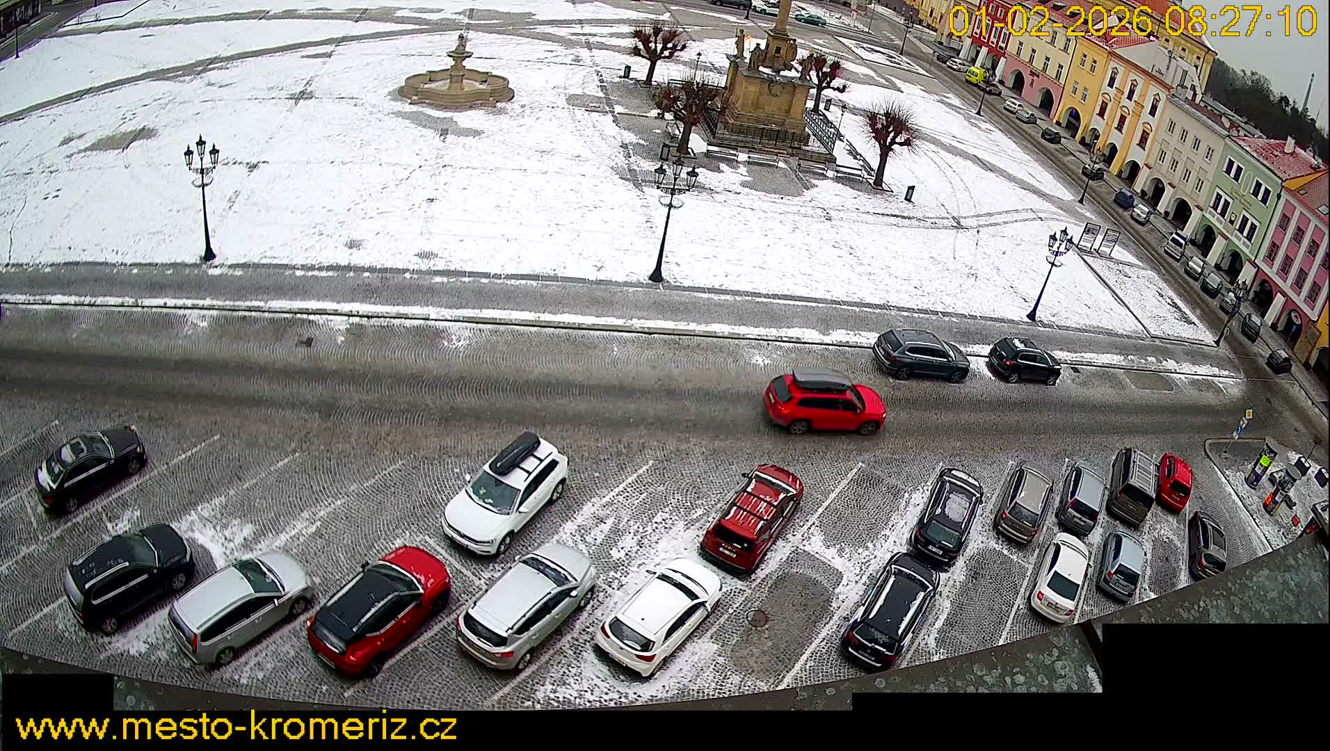 Kroměříž , (Velké náměstí ) Great Square North View Live Cam - Kromeriz, Zlin, Czechia