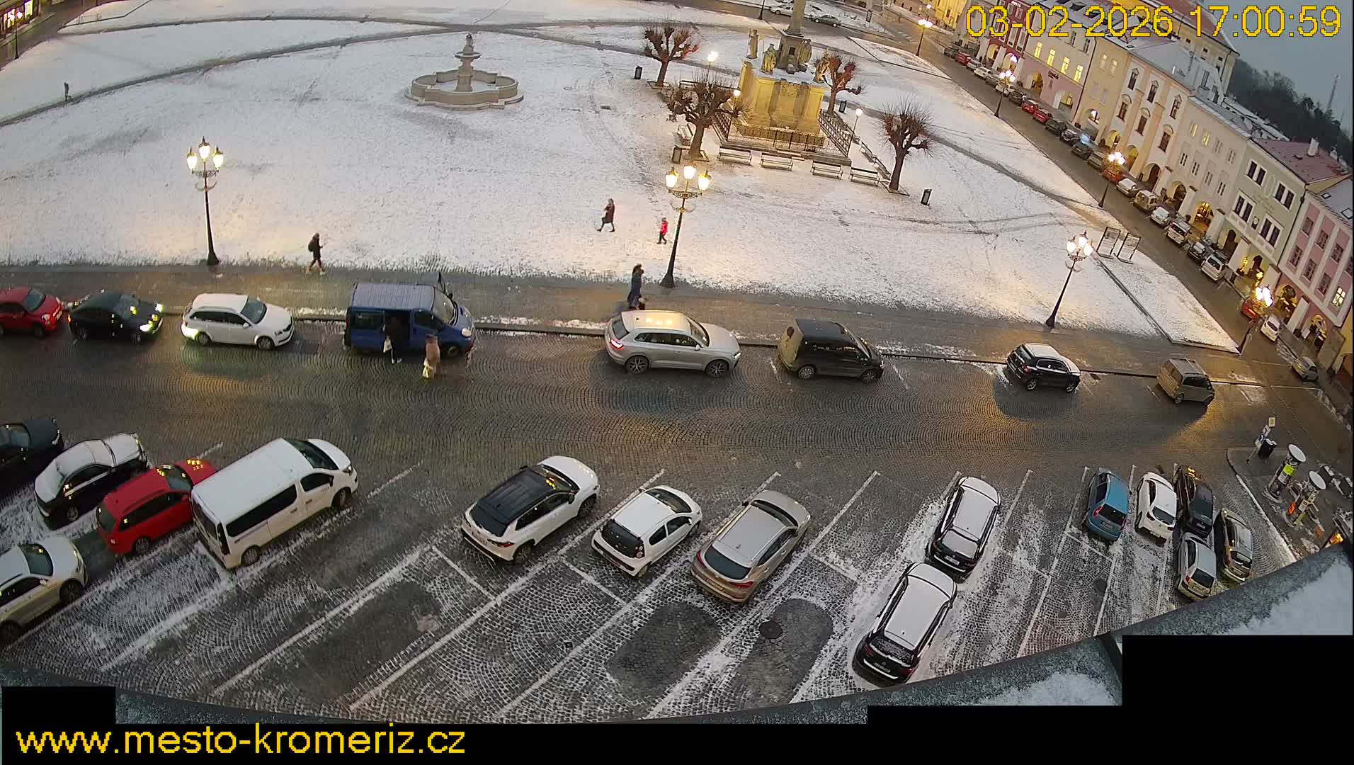 Kroměříž , (Velké náměstí ) Great Square North View Live Cam - Kromeriz, Zlin, Czechia