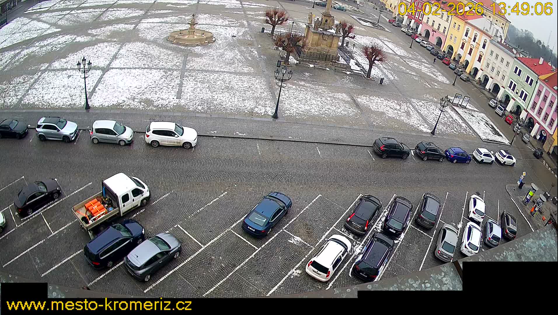 Kroměříž , (Velké náměstí ) Great Square North View Live Cam - Kromeriz, Zlin, Czechia