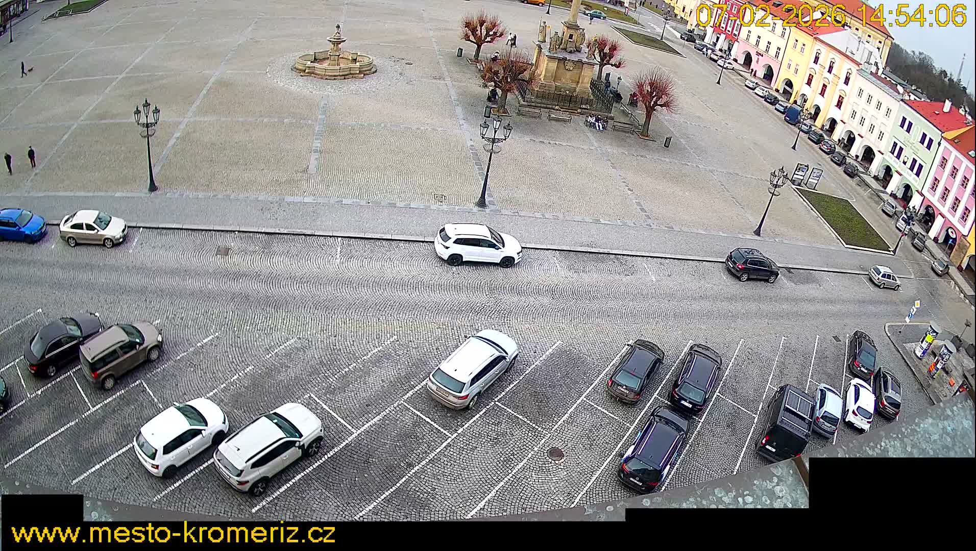Kroměříž , (Velké náměstí ) Great Square North View Live Cam - Kromeriz, Zlin, Czechia
