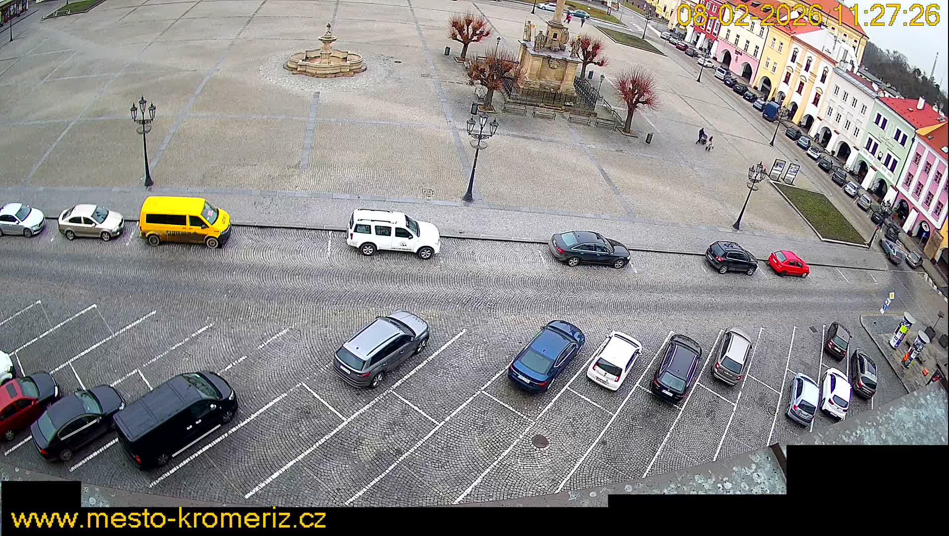 Kroměříž , (Velké náměstí ) Great Square North View Live Cam - Kromeriz, Zlin, Czechia
