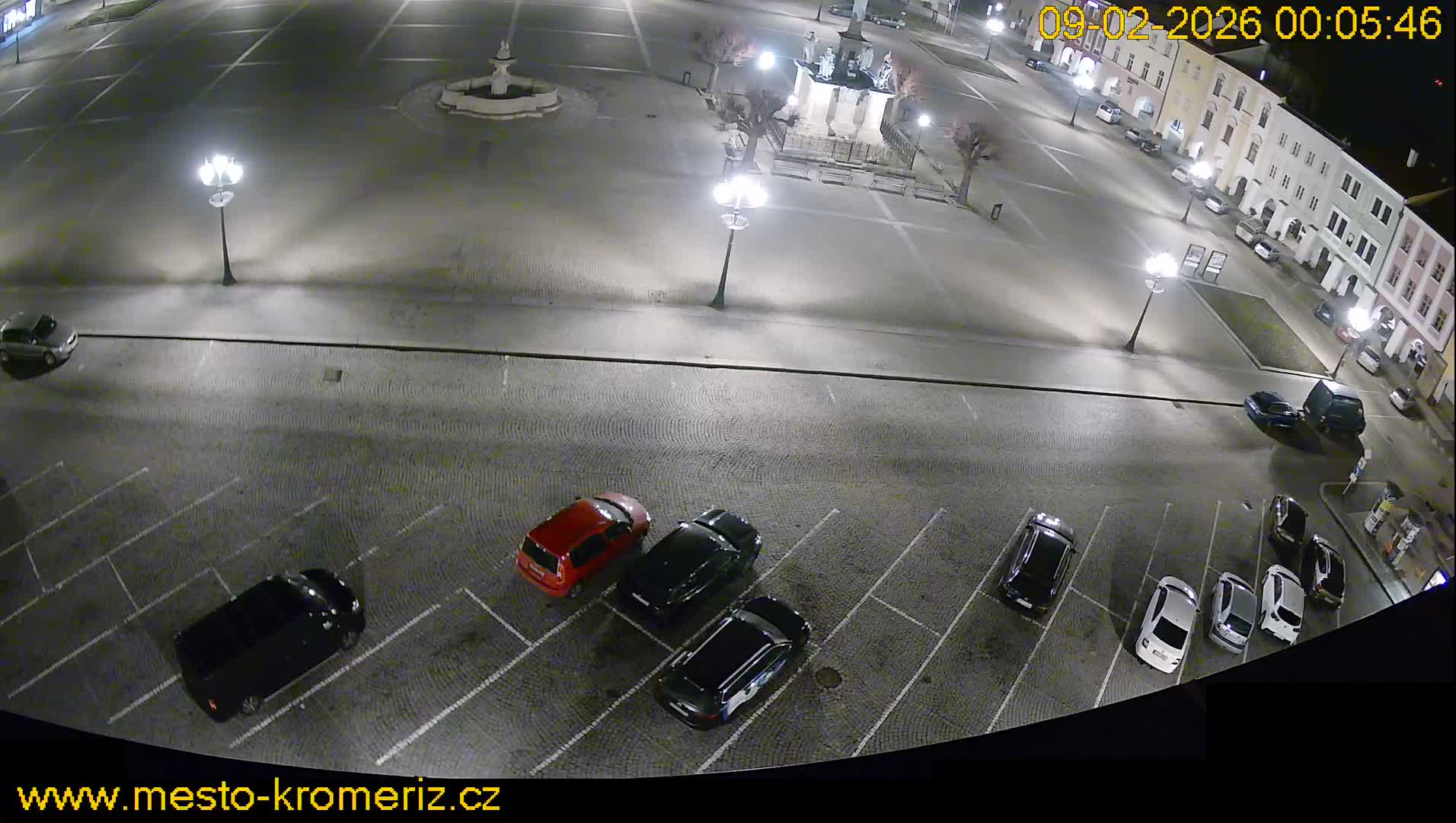 Kroměříž , (Velké náměstí ) Great Square North View Live Cam - Kromeriz, Zlin, Czechia