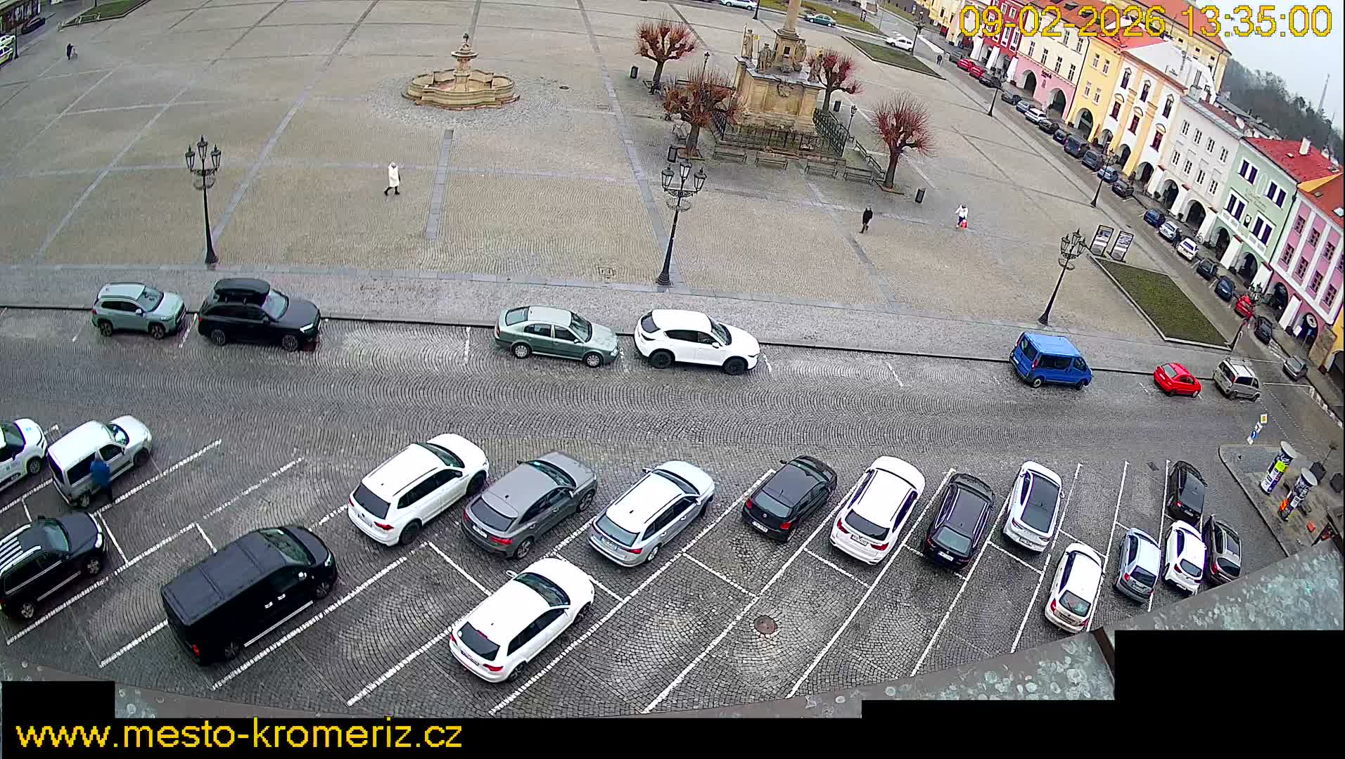 Kroměříž , (Velké náměstí ) Great Square North View Live Cam - Kromeriz, Zlin, Czechia