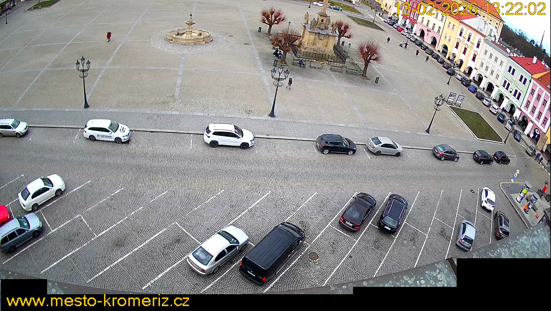 Kroměříž , (Velké náměstí ) Great Square North View Live Cam - Kromeriz, Zlin, Czechia
