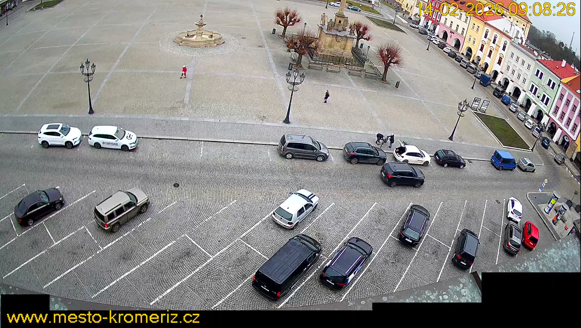 Kroměříž , (Velké náměstí ) Great Square North View Live Cam - Kromeriz, Zlin, Czechia