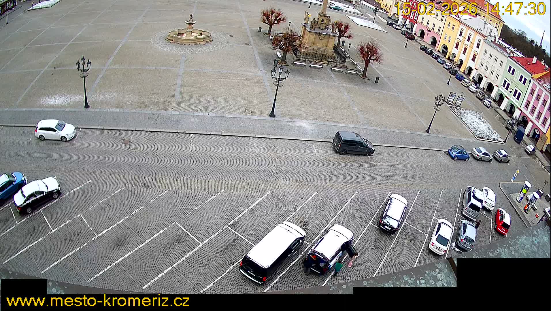 Kroměříž , (Velké náměstí ) Great Square North View Live Cam - Kromeriz, Zlin, Czechia