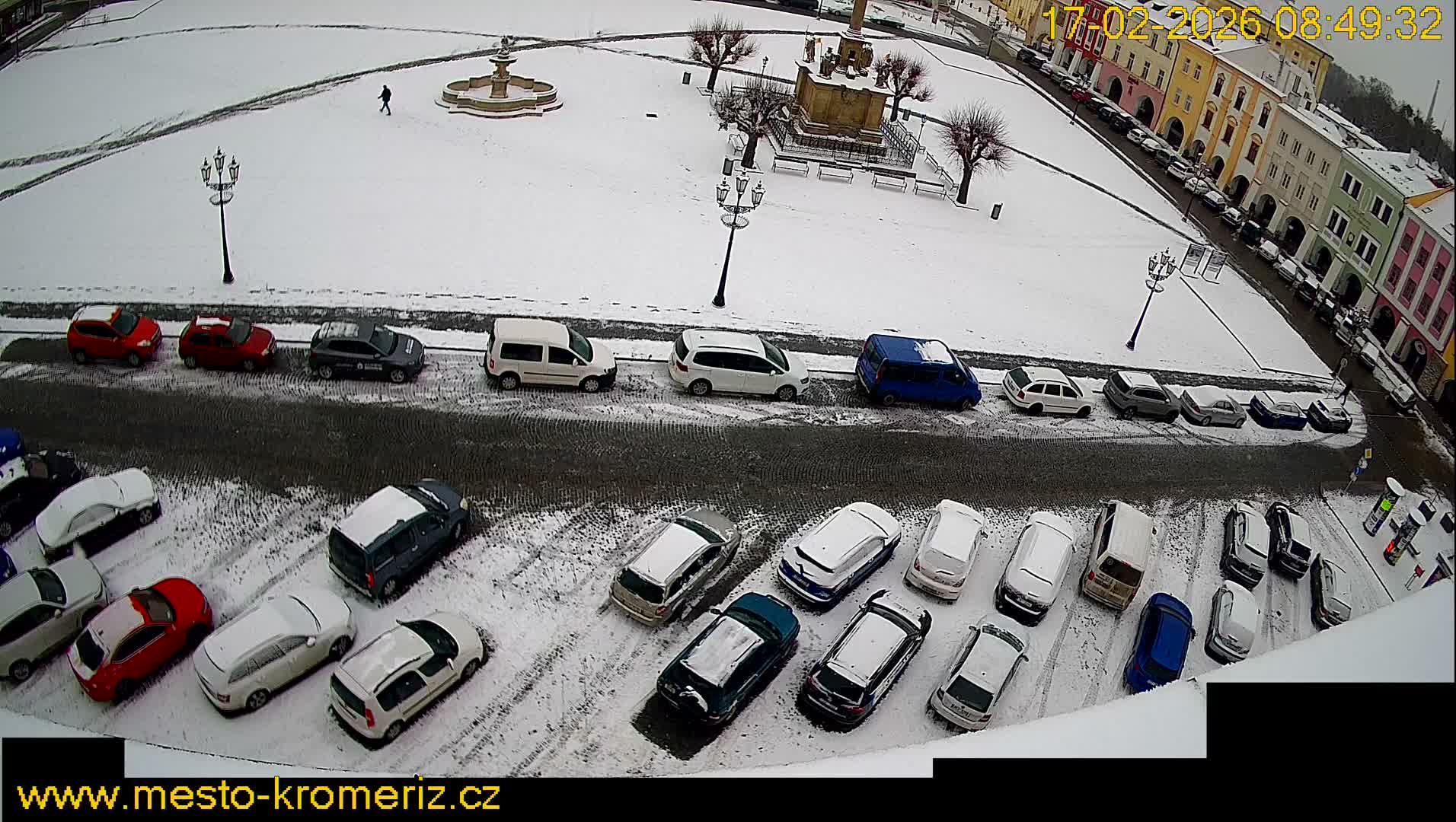 Kroměříž , (Velké náměstí ) Great Square North View Live Cam - Kromeriz, Zlin, Czechia