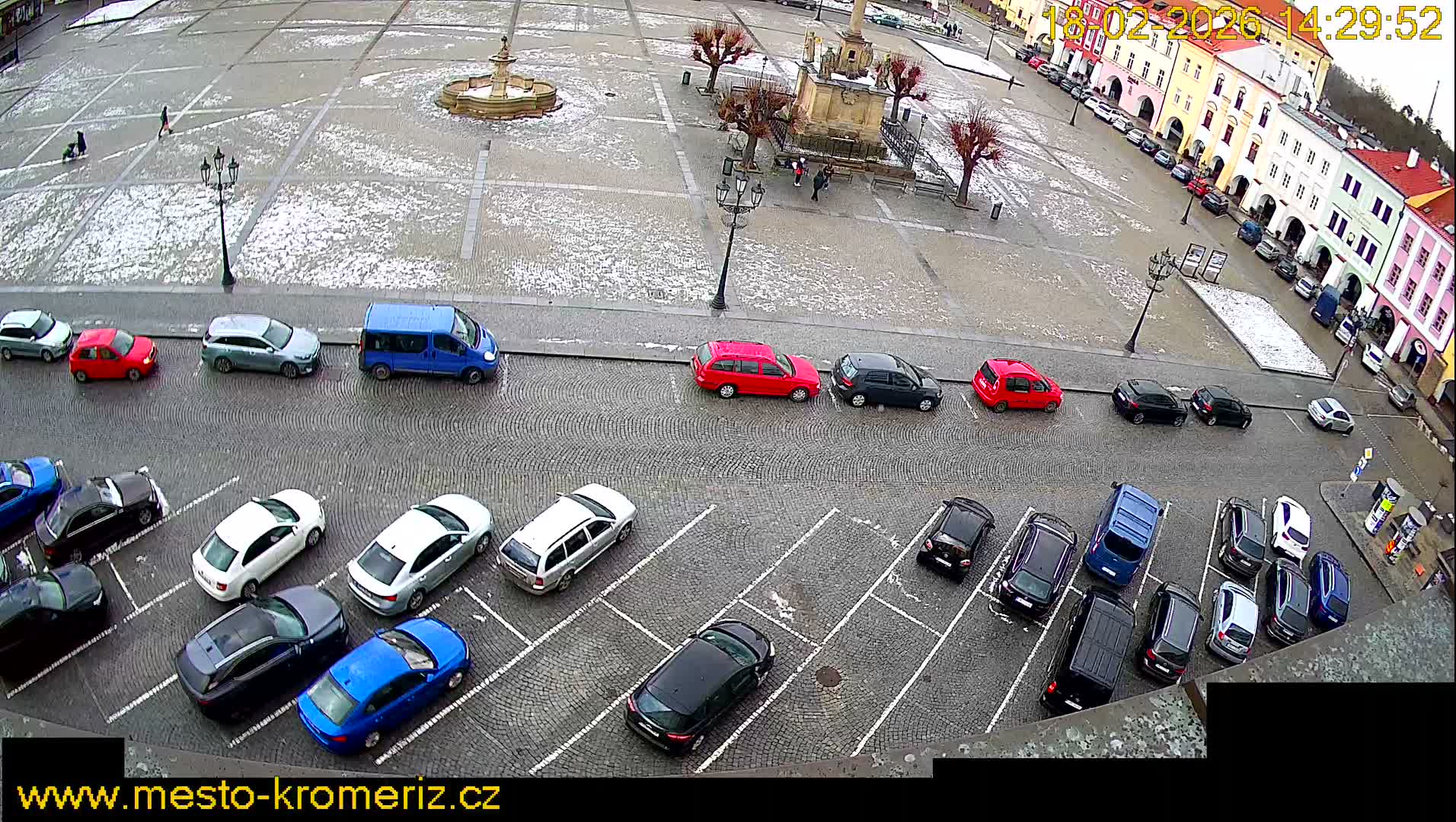 Kroměříž , (Velké náměstí ) Great Square North View Live Cam - Kromeriz, Zlin, Czechia