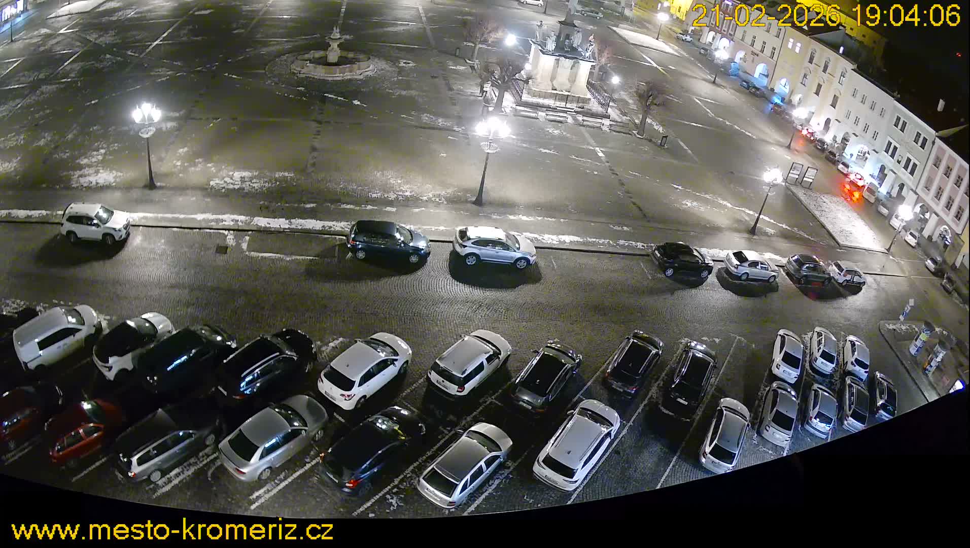 Kroměříž , (Velké náměstí ) Great Square North View Live Cam - Kromeriz, Zlin, Czechia