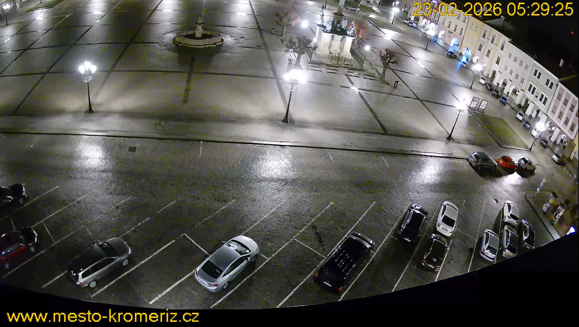 Kroměříž , (Velké náměstí ) Great Square North View Live Cam - Kromeriz, Zlin, Czechia