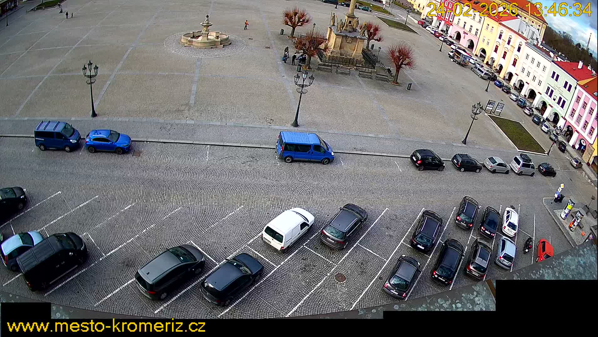 Kroměříž , (Velké náměstí ) Great Square North View Live Cam - Kromeriz, Zlin, Czechia