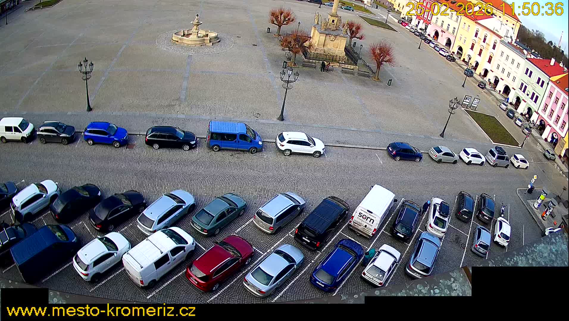 Kroměříž , (Velké náměstí ) Great Square North View Live Cam - Kromeriz, Zlin, Czechia