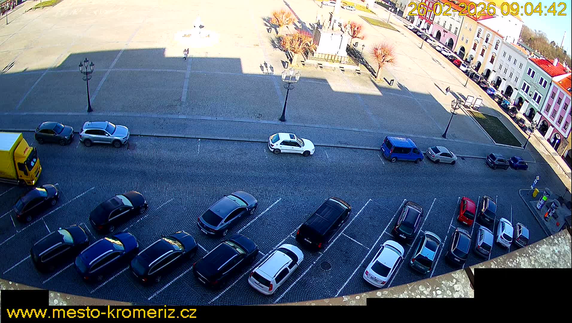 Kroměříž , (Velké náměstí ) Great Square North View Live Cam - Kromeriz, Zlin, Czechia