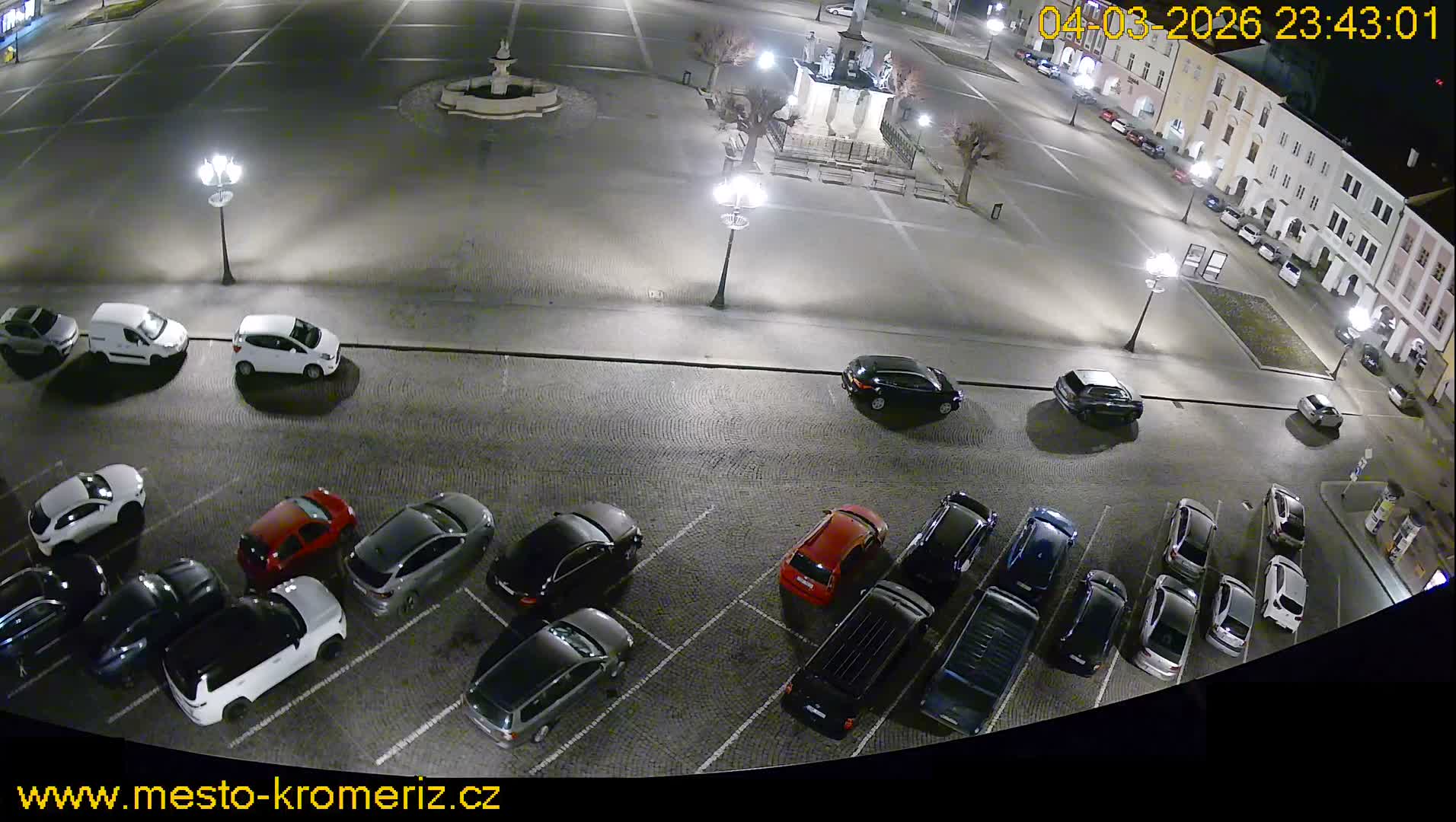 Kroměříž , (Velké náměstí ) Great Square North View Live Cam - Kromeriz, Zlin, Czechia
