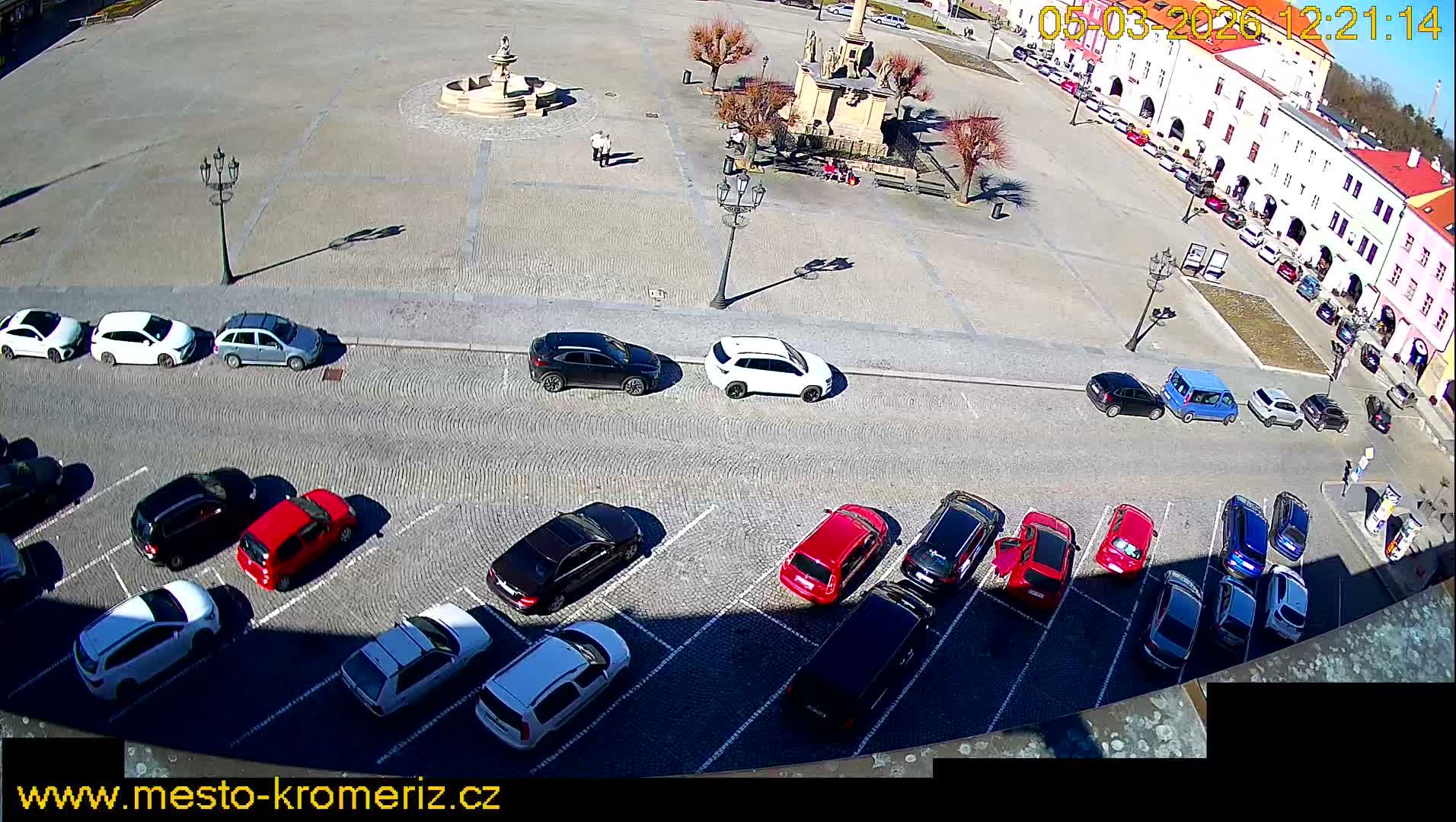 Kroměříž , (Velké náměstí ) Great Square North View Live Cam - Kromeriz, Zlin, Czechia