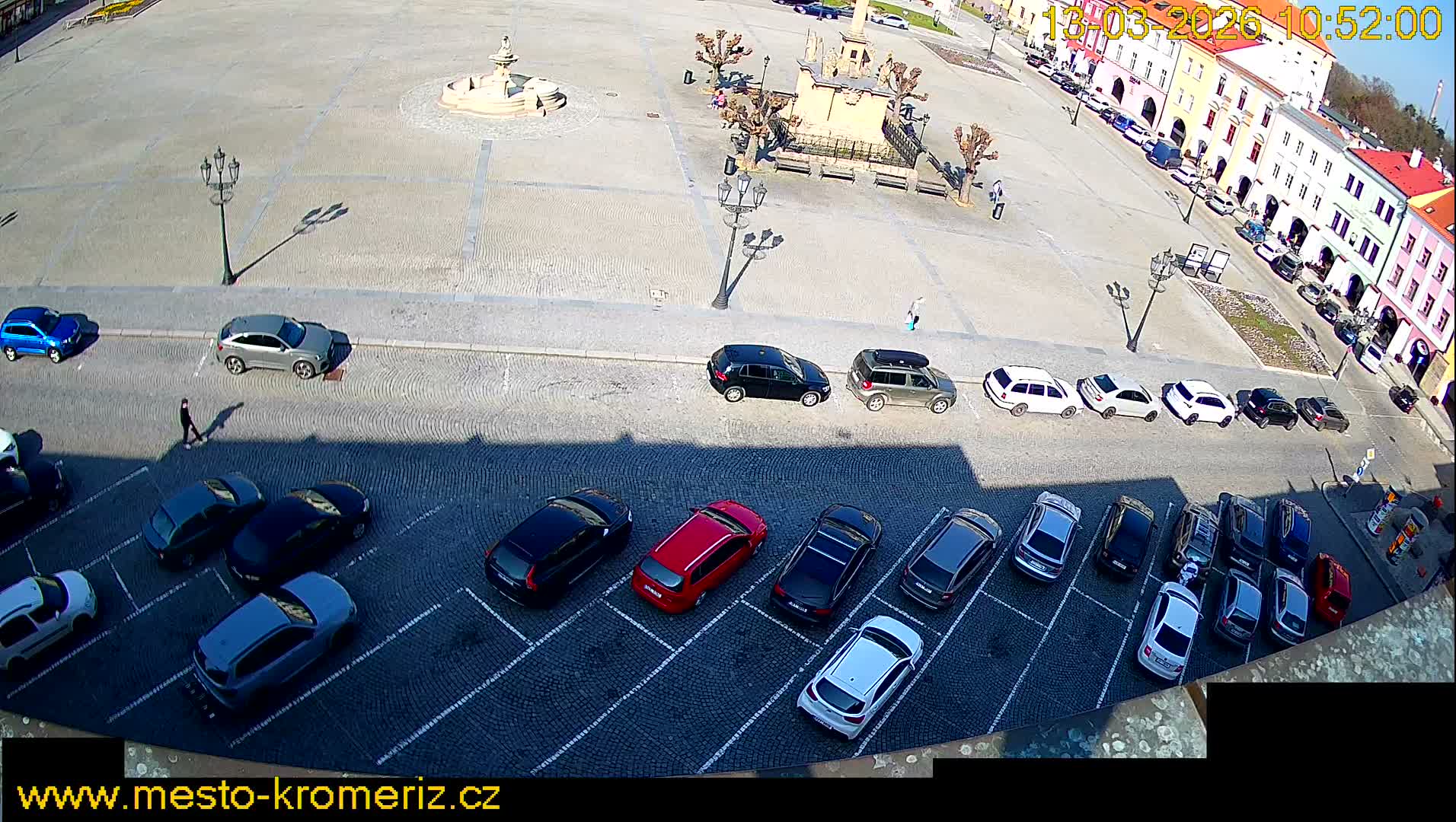 Kroměříž , (Velké náměstí ) Great Square North View Live Cam - Kromeriz, Zlin, Czechia