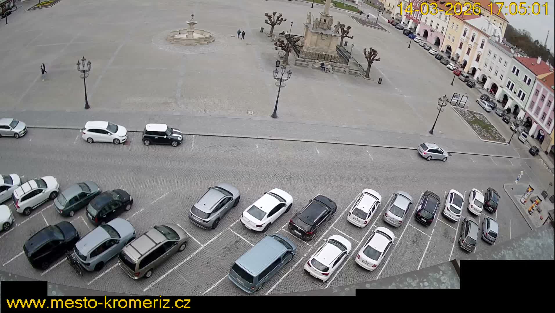 Kroměříž , (Velké náměstí ) Great Square North View Live Cam - Kromeriz, Zlin, Czechia