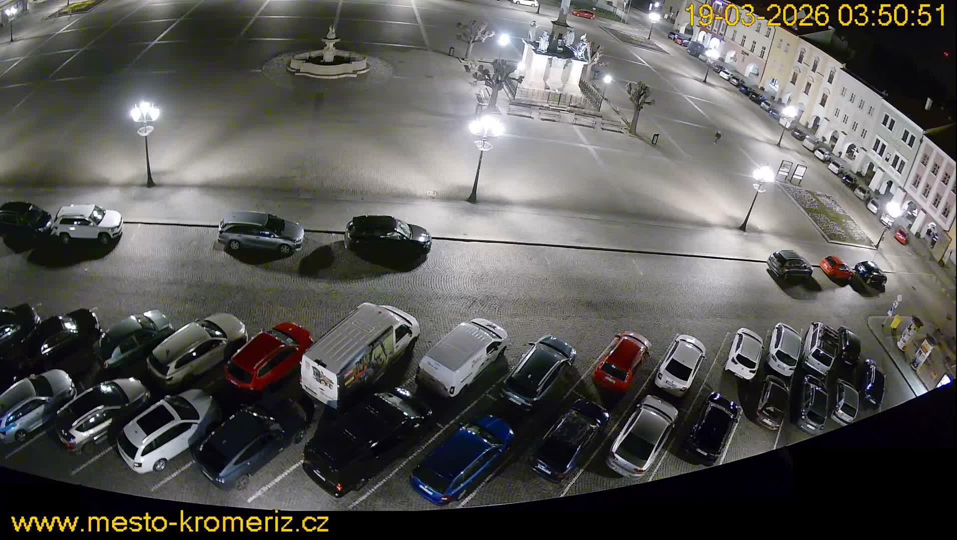 Kroměříž , (Velké náměstí ) Great Square North View Live Cam - Kromeriz, Zlin, Czechia