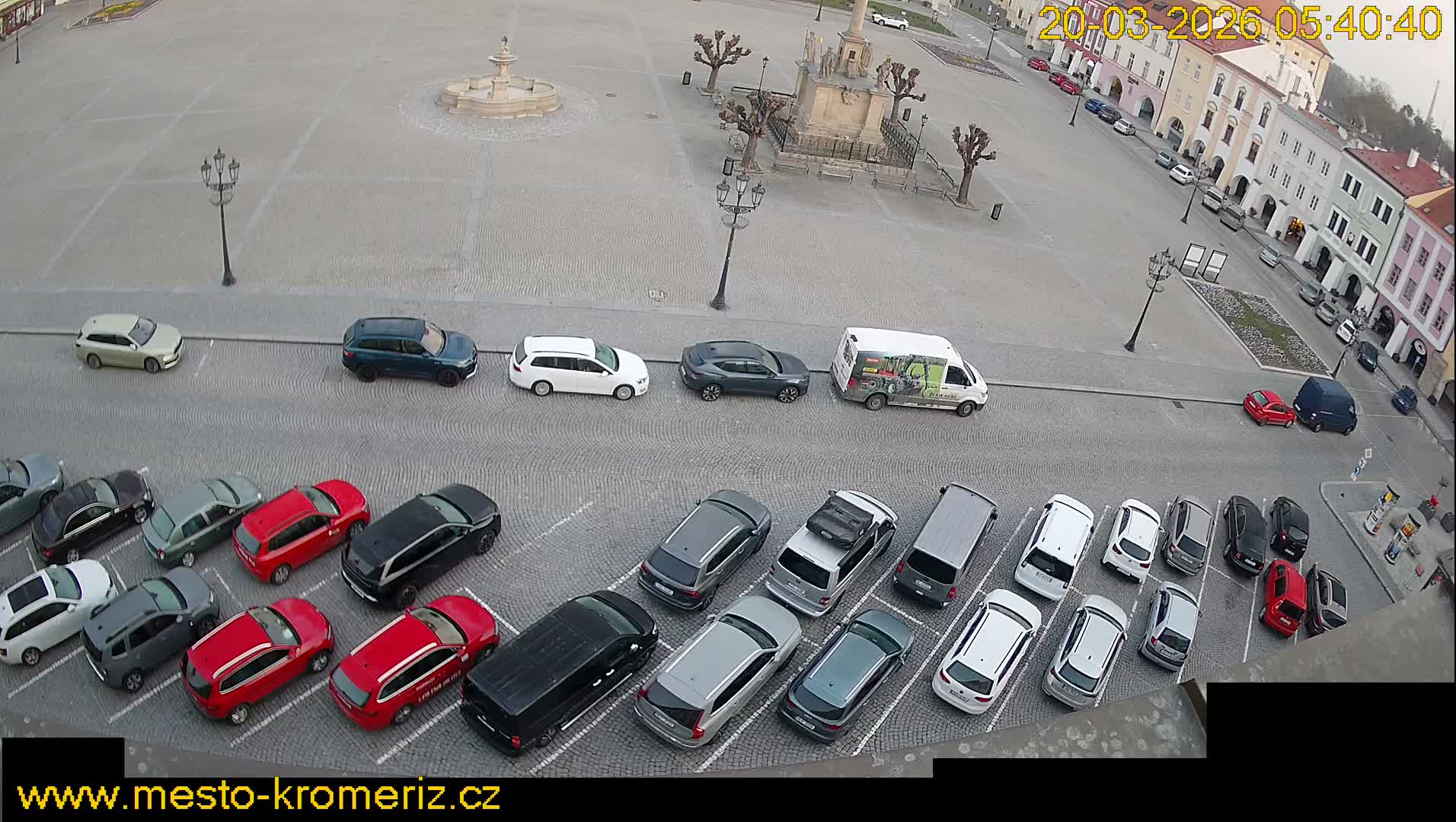 Kroměříž , (Velké náměstí ) Great Square North View Live Cam - Kromeriz, Zlin, Czechia