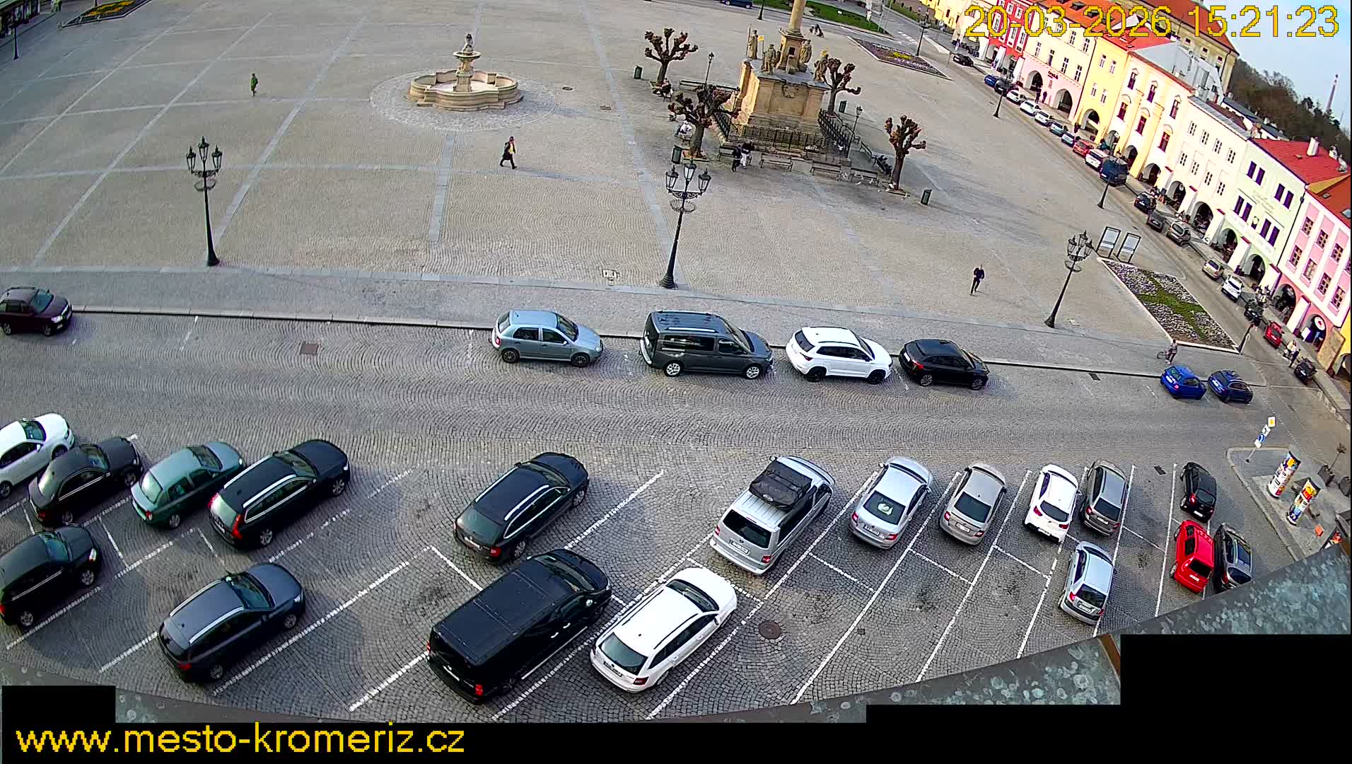 Kroměříž , (Velké náměstí ) Great Square North View Live Cam - Kromeriz, Zlin, Czechia