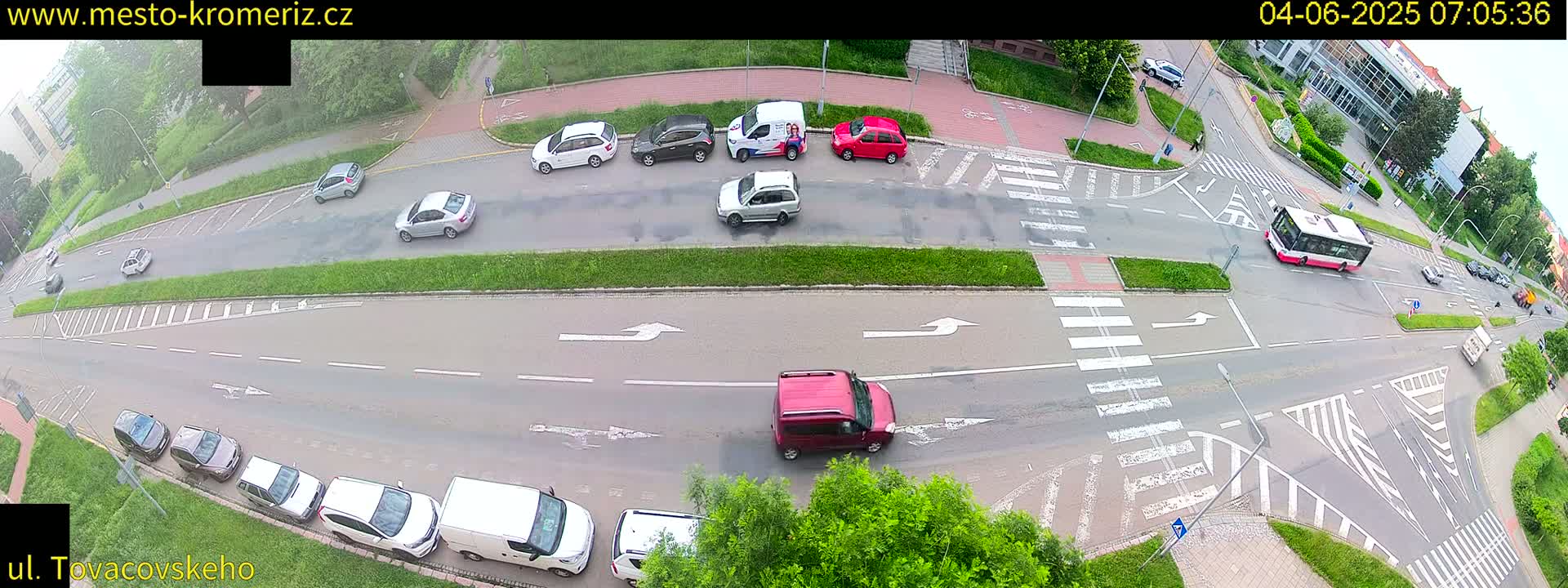 Kroměříž , Tovačovského Junction Live Cam - Kromeriz, Zlin, Czechia