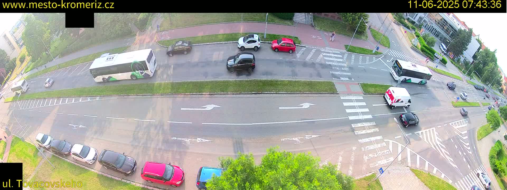 Kroměříž , Tovačovského Junction Live Cam - Kromeriz, Zlin, Czechia
