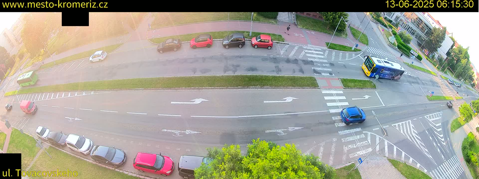 Kroměříž , Tovačovského Junction Live Cam - Kromeriz, Zlin, Czechia