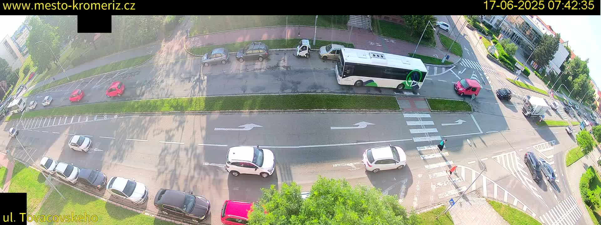 Kroměříž , Tovačovského Junction Live Cam - Kromeriz, Zlin, Czechia