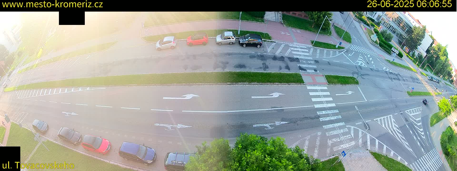 Kroměříž , Tovačovského Junction Live Cam - Kromeriz, Zlin, Czechia