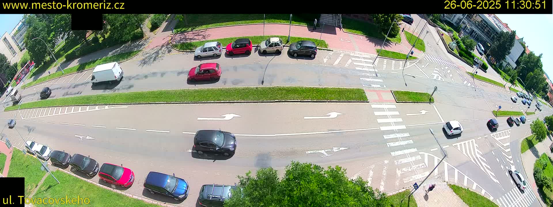 Kroměříž , Tovačovského Junction Live Cam - Kromeriz, Zlin, Czechia