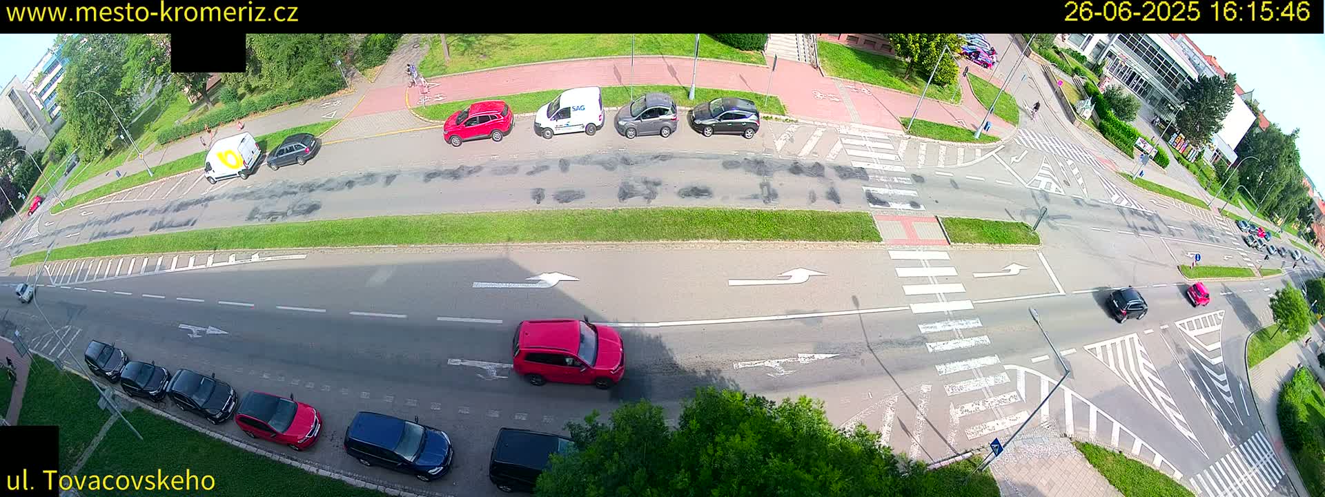 Kroměříž , Tovačovského Junction Live Cam - Kromeriz, Zlin, Czechia