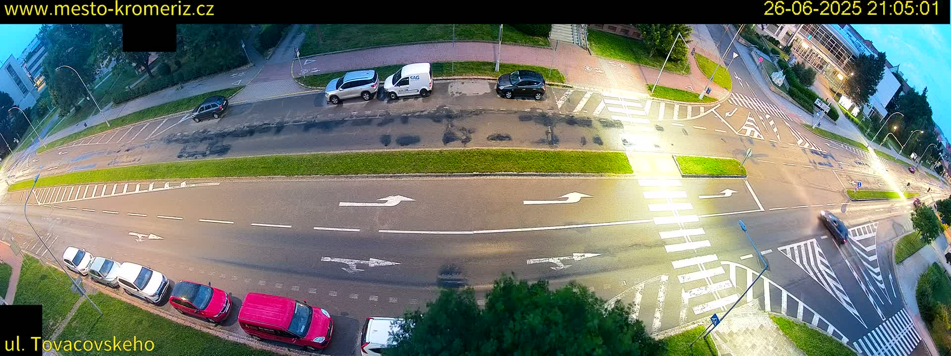 Kroměříž , Tovačovského Junction Live Cam - Kromeriz, Zlin, Czechia
