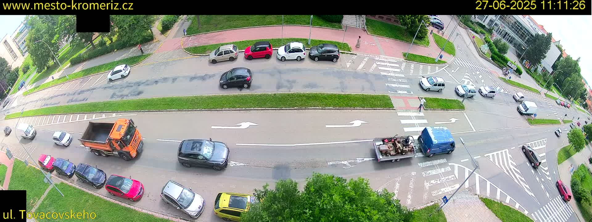 Kroměříž , Tovačovského Junction Live Cam - Kromeriz, Zlin, Czechia