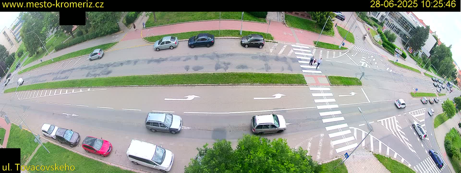 Kroměříž , Tovačovského Junction Live Cam - Kromeriz, Zlin, Czechia