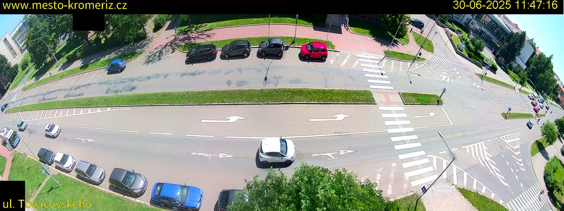 Kroměříž , Tovačovského Junction Live Cam - Kromeriz, Zlin, Czechia