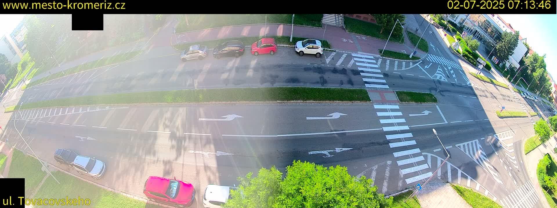 Kroměříž , Tovačovského Junction Live Cam - Kromeriz, Zlin, Czechia