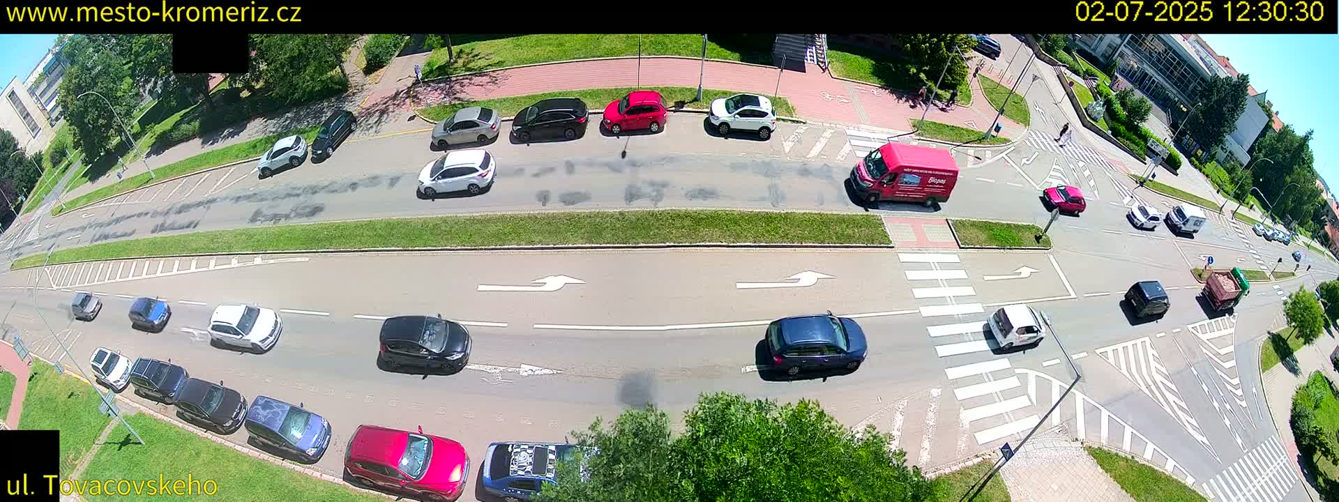 Kroměříž , Tovačovského Junction Live Cam - Kromeriz, Zlin, Czechia