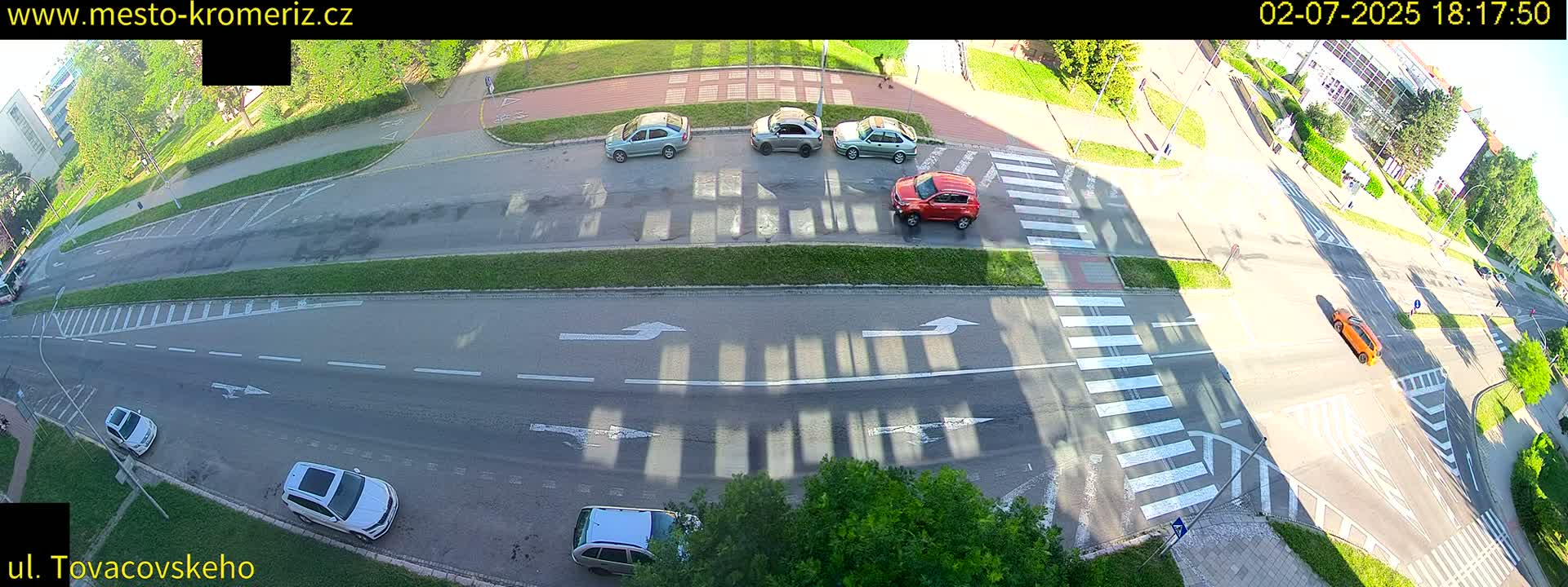 Kroměříž , Tovačovského Junction Live Cam - Kromeriz, Zlin, Czechia