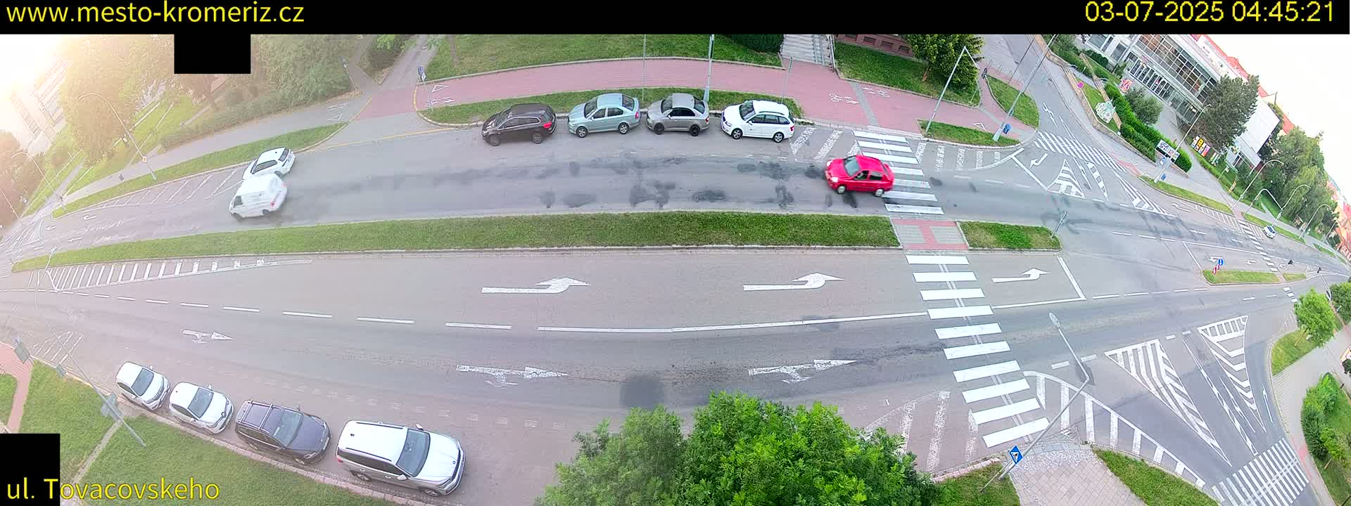 Kroměříž , Tovačovského Junction Live Cam - Kromeriz, Zlin, Czechia