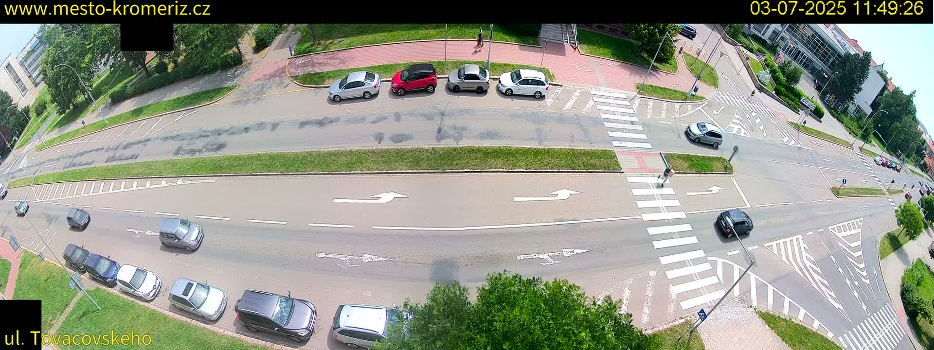 Kroměříž , Tovačovského Junction Live Cam - Kromeriz, Zlin, Czechia