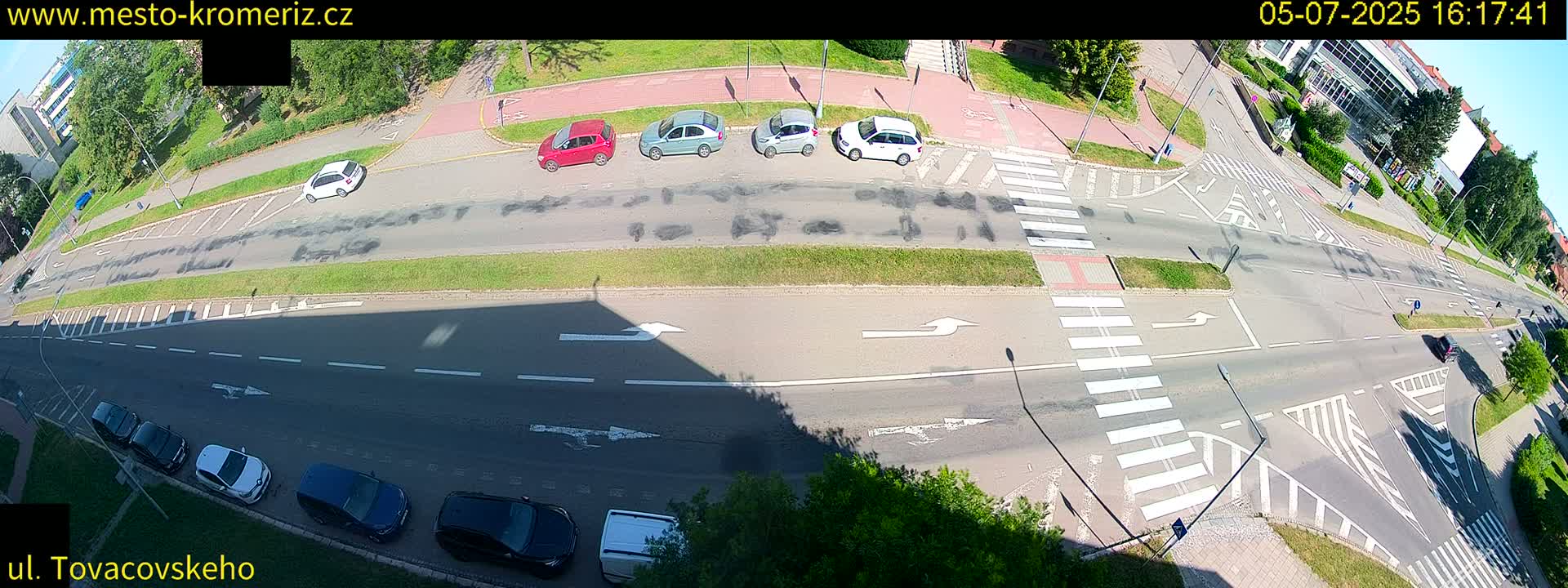 Kroměříž , Tovačovského Junction Live Cam - Kromeriz, Zlin, Czechia