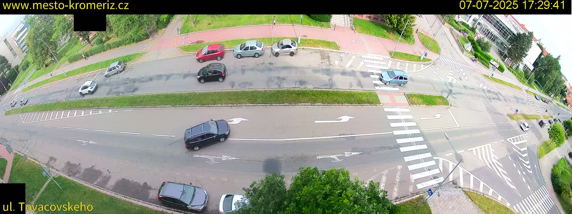 Kroměříž , Tovačovského Junction Live Cam - Kromeriz, Zlin, Czechia