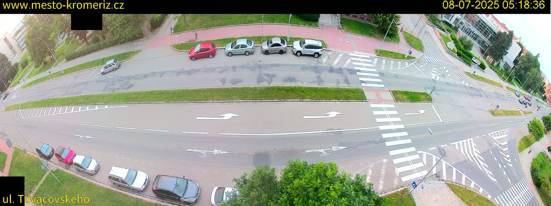 Kroměříž , Tovačovského Junction Live Cam - Kromeriz, Zlin, Czechia