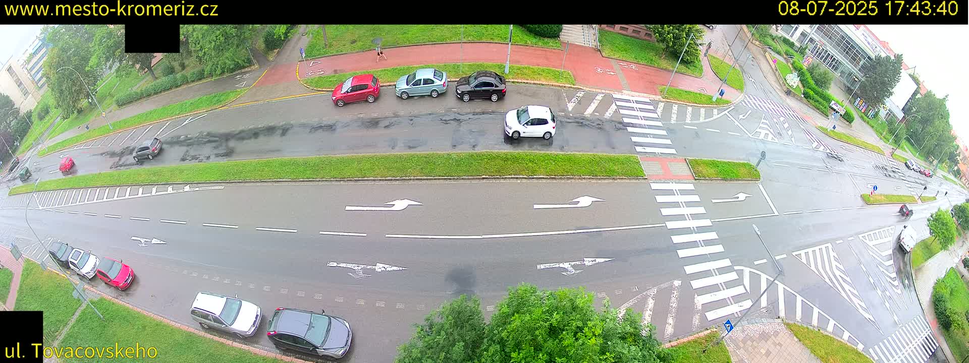 Kroměříž , Tovačovského Junction Live Cam - Kromeriz, Zlin, Czechia