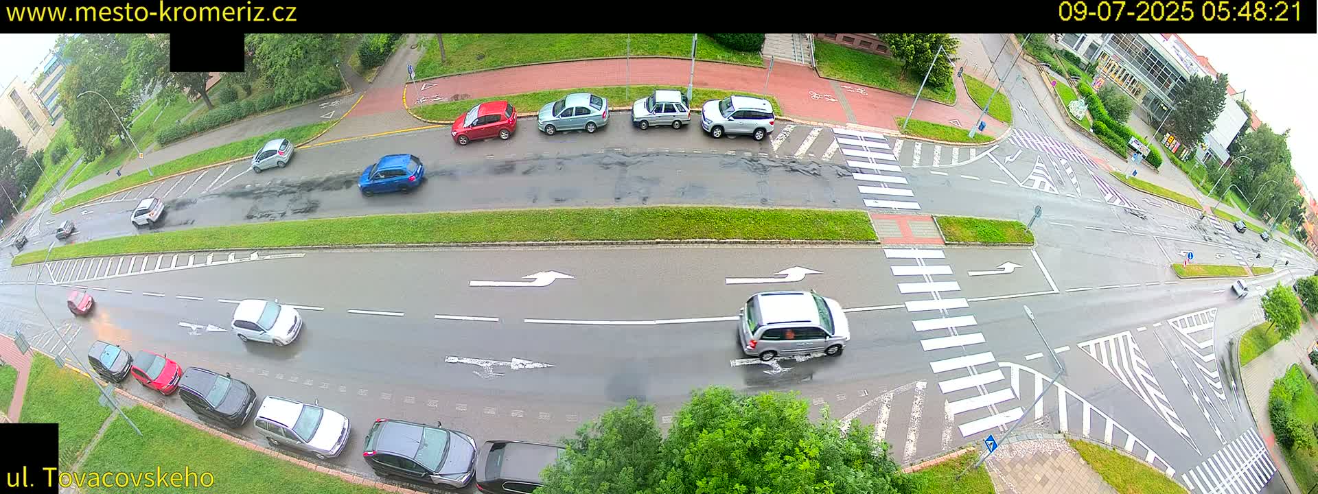 Kroměříž , Tovačovského Junction Live Cam - Kromeriz, Zlin, Czechia