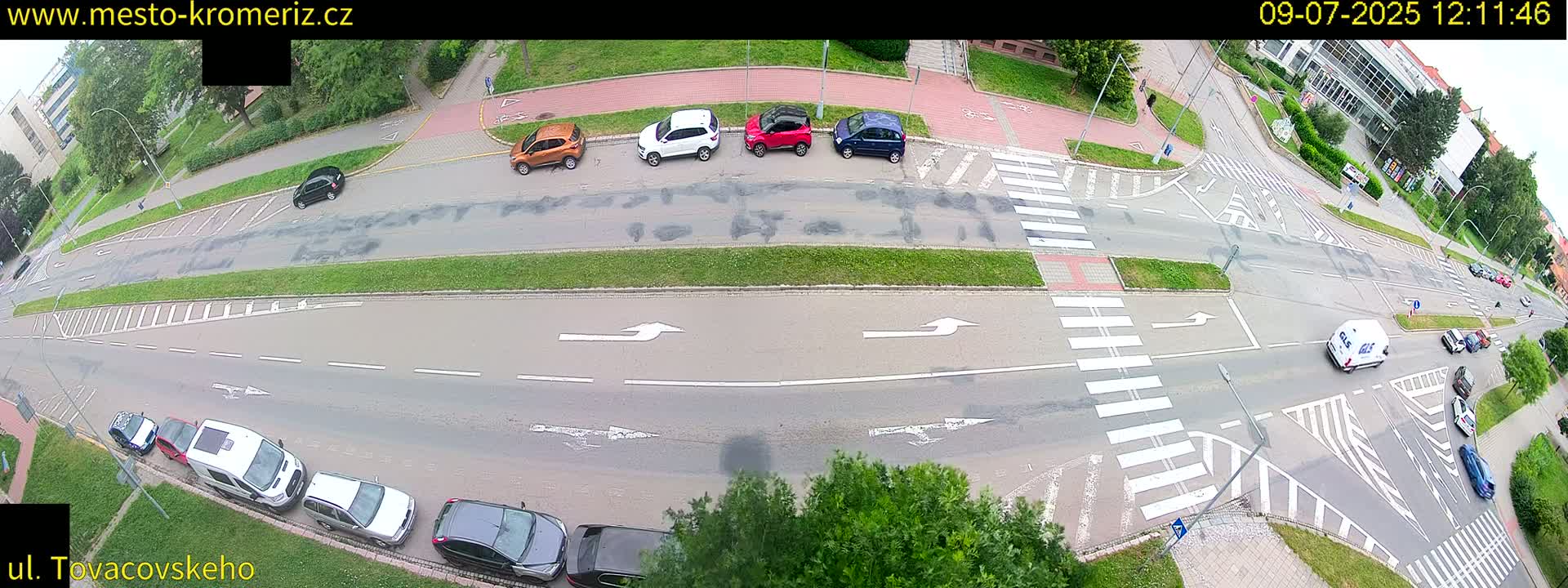 Kroměříž , Tovačovského Junction Live Cam - Kromeriz, Zlin, Czechia