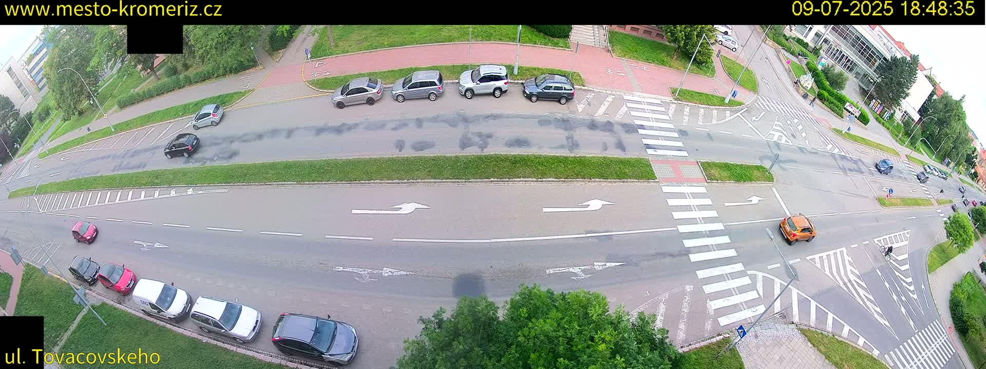 Kroměříž , Tovačovského Junction Live Cam - Kromeriz, Zlin, Czechia