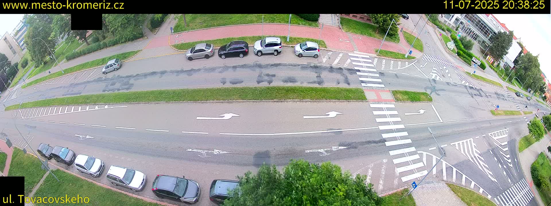 Kroměříž , Tovačovského Junction Live Cam - Kromeriz, Zlin, Czechia